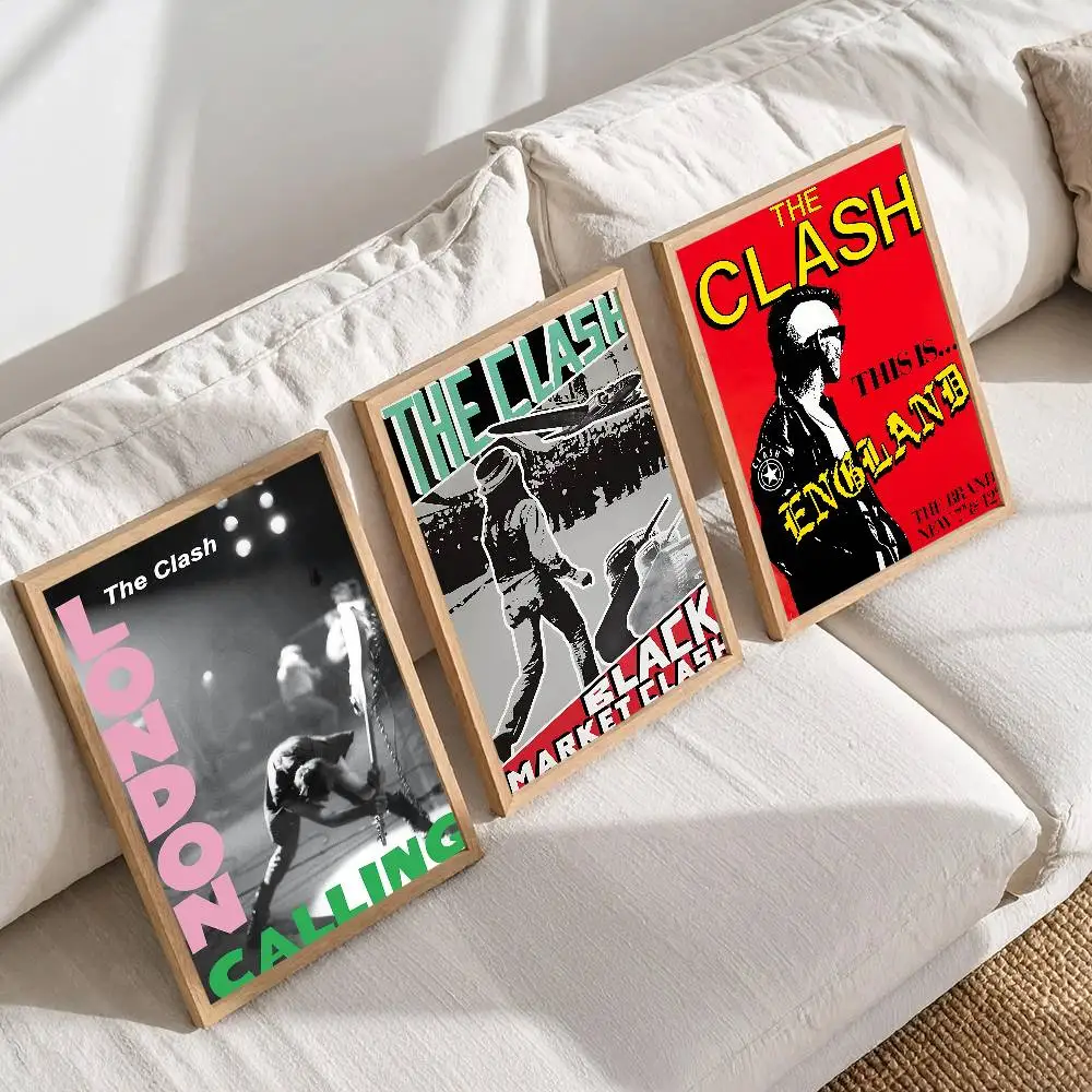 كلاش ذا باند ملصق طباعة لغرفة النوم غرفة المعيشة ديكور المنزل اللوحة جدار الفن HD صورة جدارية #3
