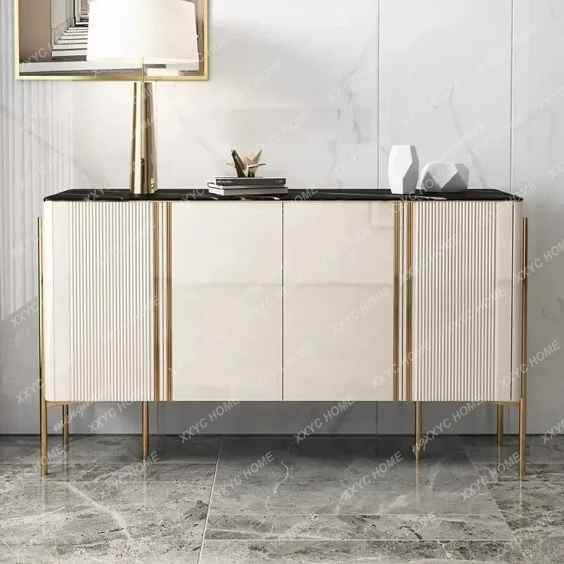 NQ52 Minimalist Sideboard Glossy Buffet Living Room Cabinets Modern Luxury Sideboard Showcase Living Room Furniture