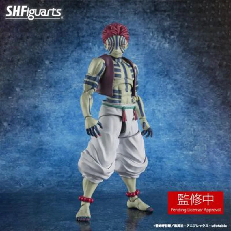 

【100%original】BANDAI Kimetsu No Yaiba - Akaza - S.H.Figuarts Collection Series Model Cartoon Character Garage Kit Gifts Toys
