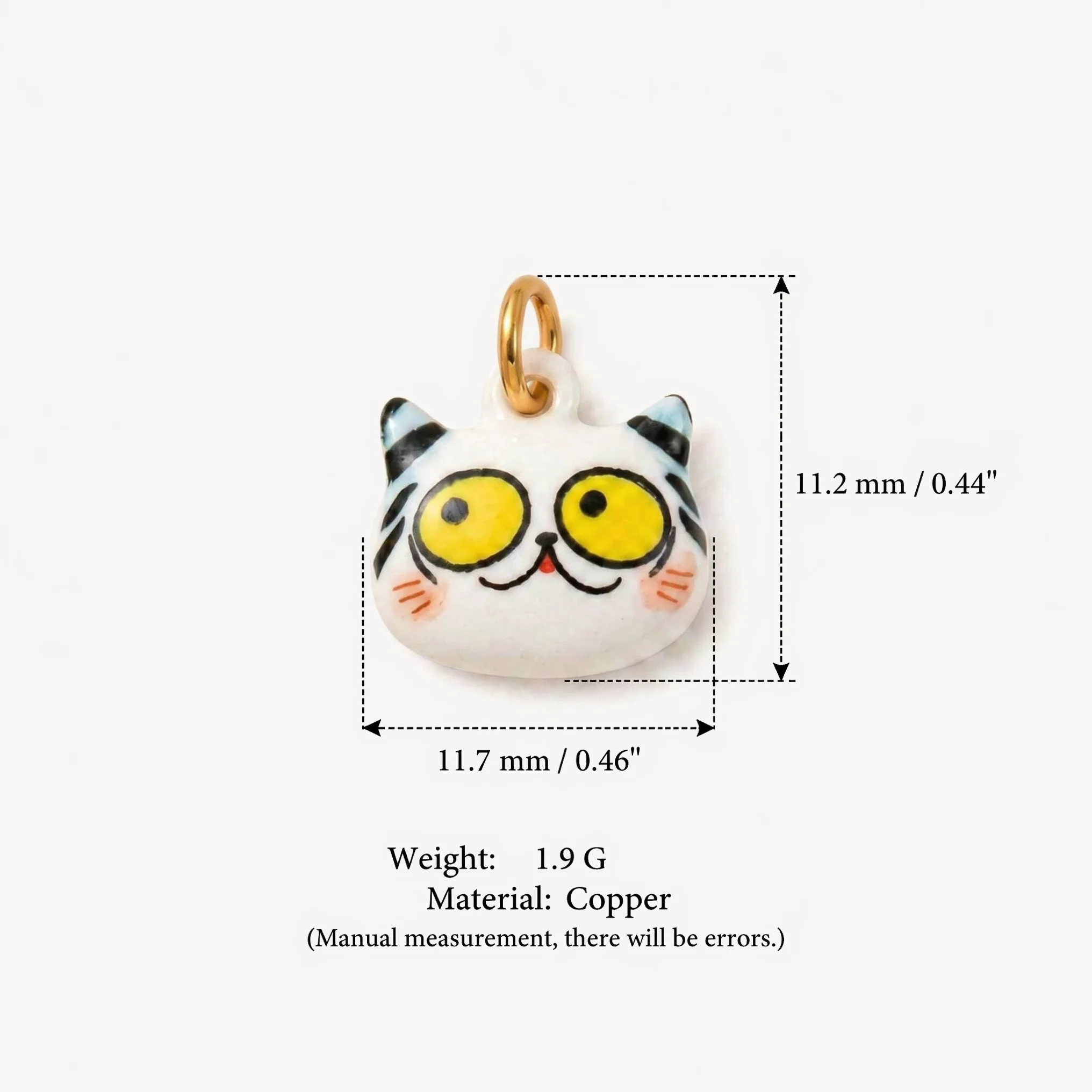 Modische und beliebte niedliche Cartoon-Katzen-, Drehenten- und Einhorn-DIY-Anhänger für Schmuck. – Detail 5