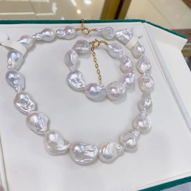 

SGARIT Fine Jewelry Unique Design Jewelry Pearl Necklace Pearl Bracelet Irregular Baroque for PartyPearl Beaded Necklace