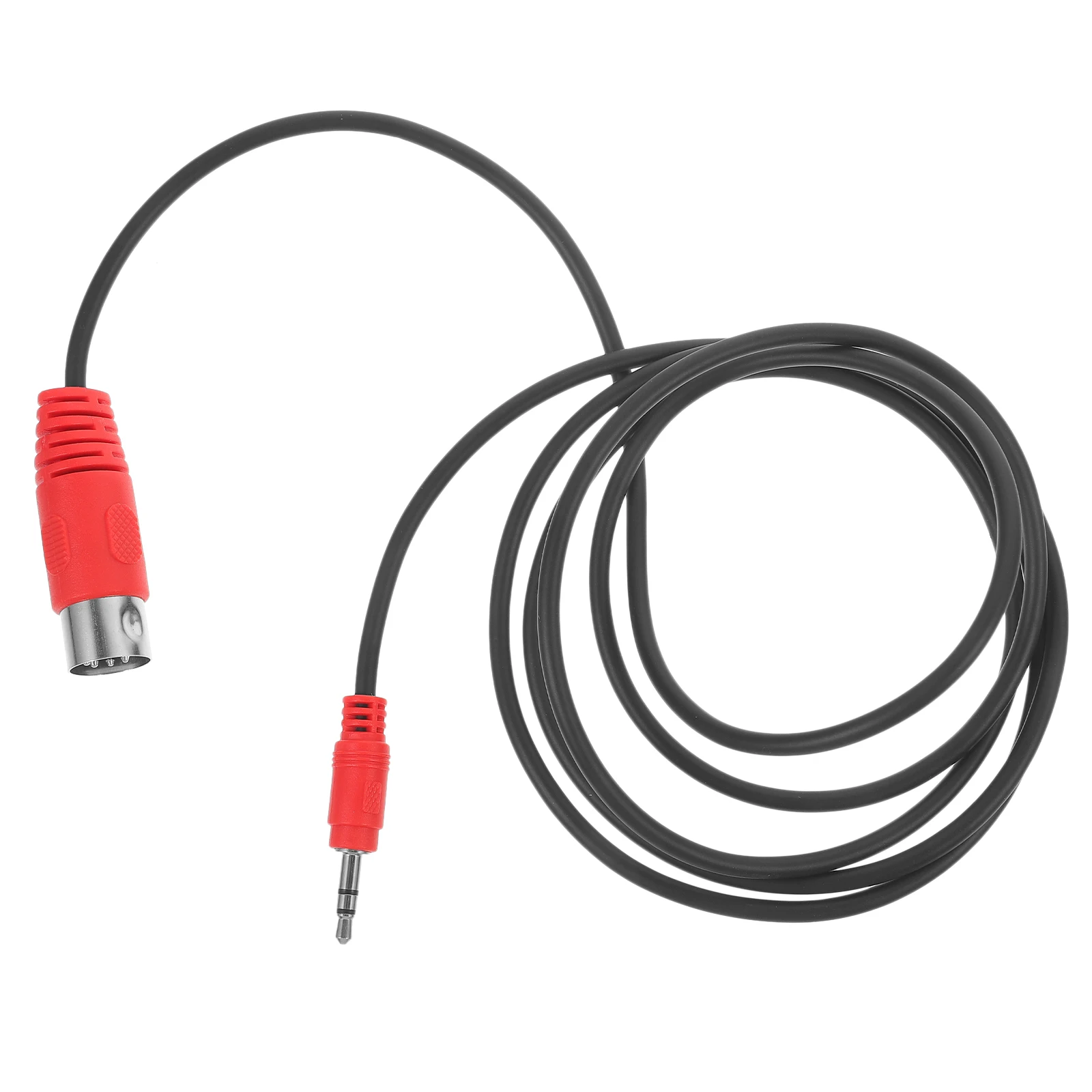 

3.5mm Audio Adapter Cable 90 Degree 5 Pin DIN to 3.5mm Stereo Jack 1.5M Copper Rubber MIDI Audio Transmission Computer Pianos