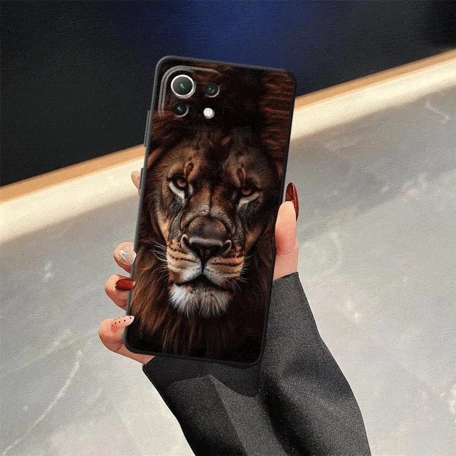 حافظة لهاتف Xiaomi Mi 13 14 15 Pro 11 12 13 Lite 12X 10T 11T 12T Pro Lion