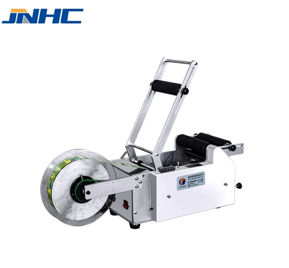 Manual Desktop Sticker Small Round Glass Vial Bottle Adhesive Label Semi Automatic Labeling Machine