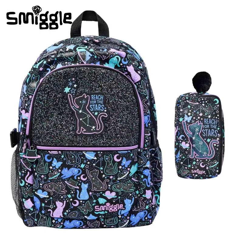 Oryginalny Australia Smiggle Plecak Reach dla dzieci The Stars Pudełko na artykuły papiernicze Torba szkolna dla uczniów Torba na lunch Piórnik