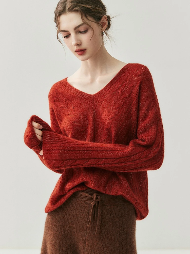 

ADDONEE Роскошный женский пуловер с v-образным вырезом, 100% кашемировый свитер, кашемировый трикотаж с длинными рукавами, весенне-осенне-зимний топ