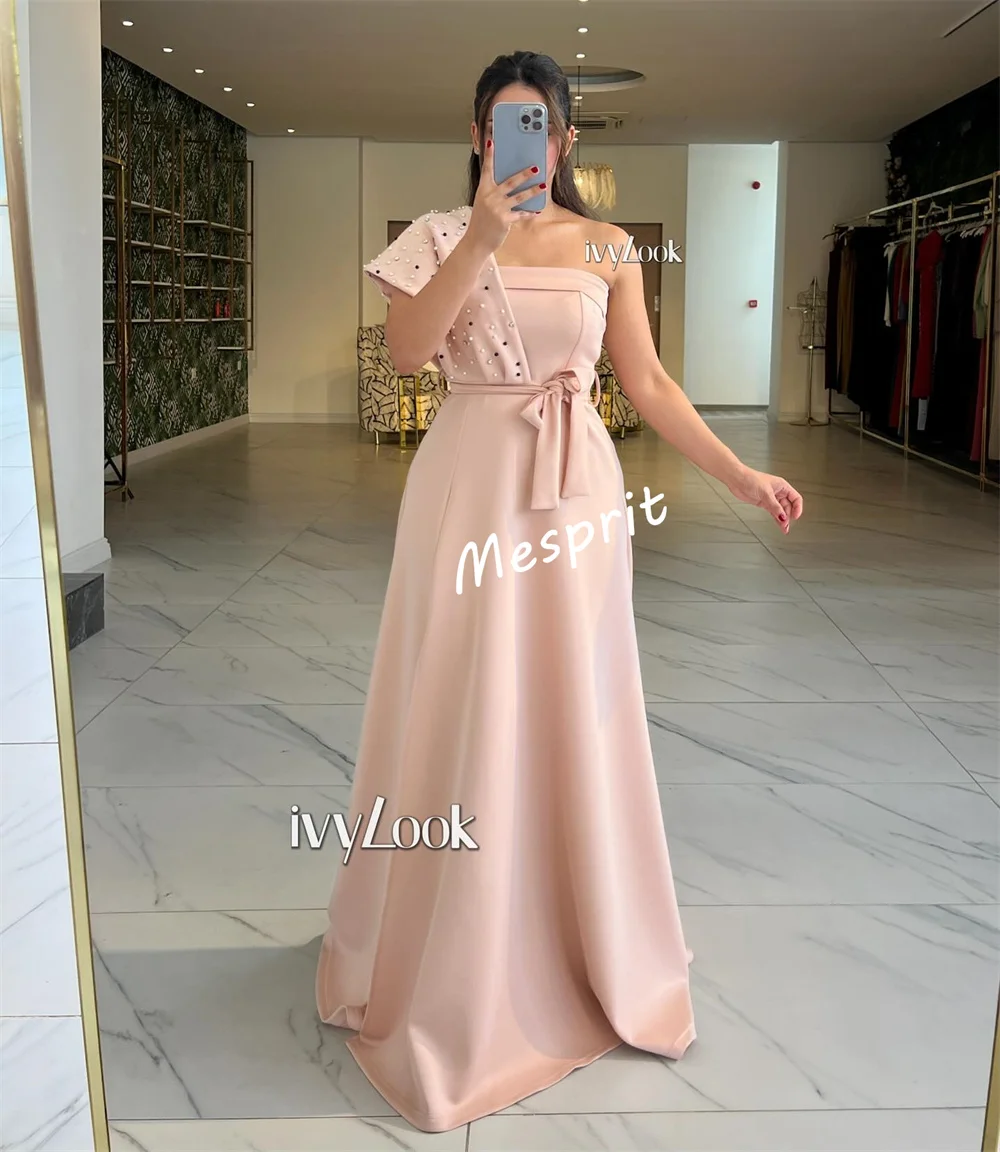 Jersey personalizado miçangas de um ombro a linha vestidos longos sob medida ocasião mulher elegante festa de casamento alta qualidade glitter