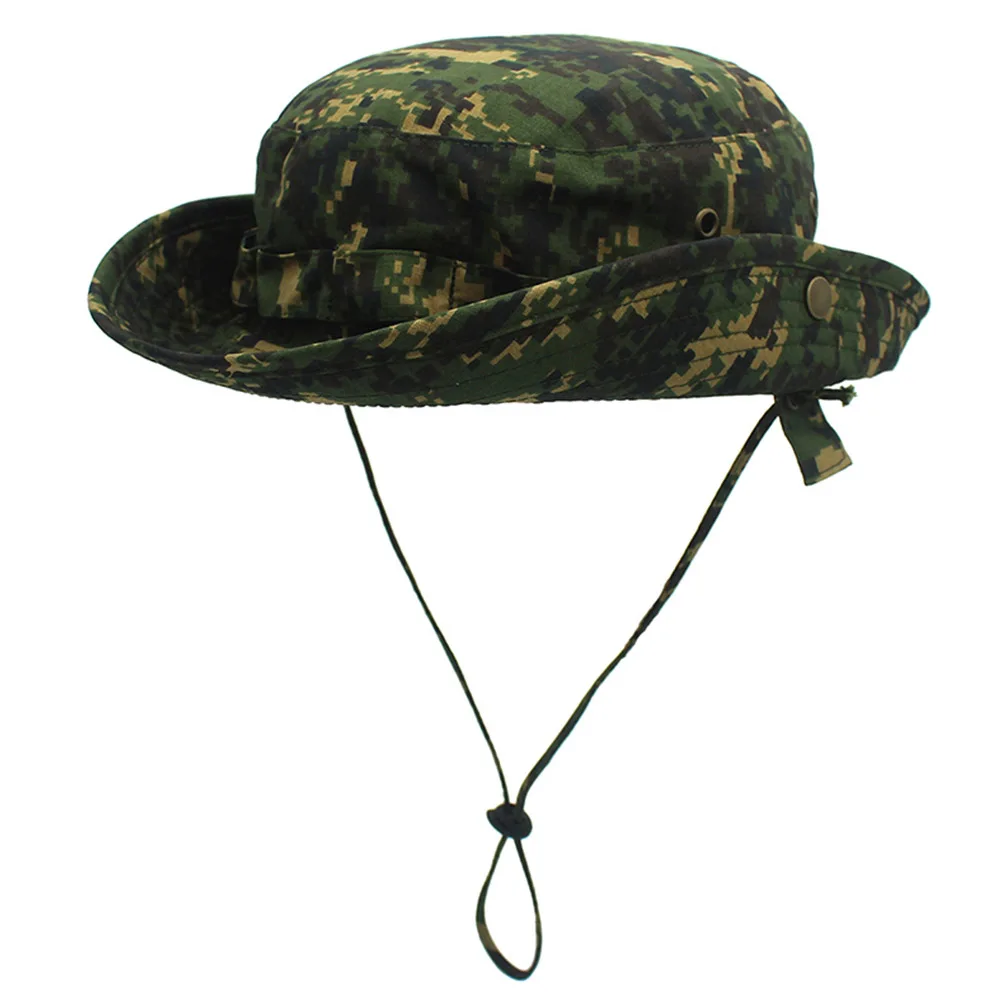 

Camouflage Bucket Hat Boonie Outdoor Cap Fisherman's Sun Fishing Beach