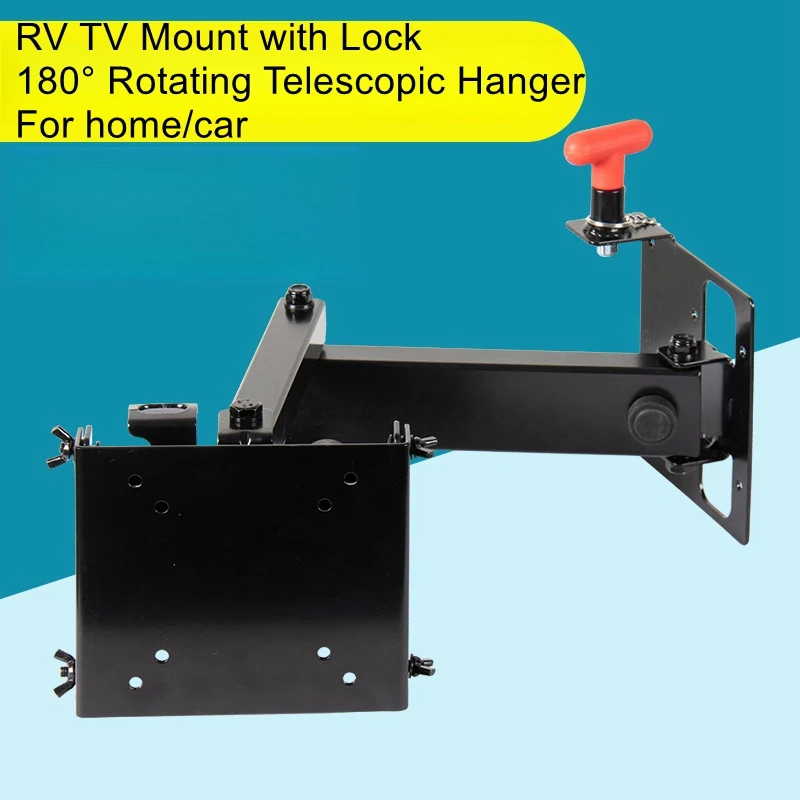 RV TV Bracket with Locking Monitor Wall Mount 19-32 inch Folding Telescopic TV Holder