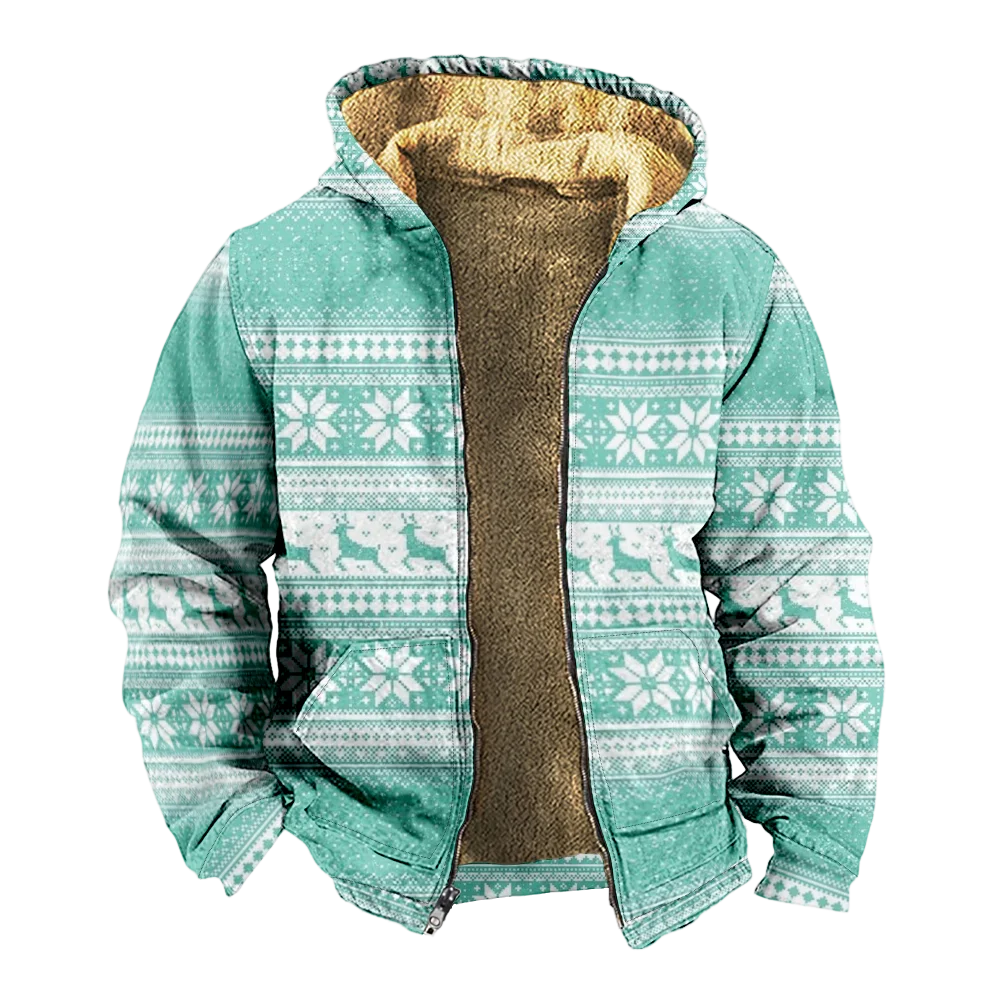 Chaquetas de invierno para hombre, abrigos, ropa informal de algodón con patrón de píxeles de copo de nieve, abrigo, CAMPUS minimalista sofisticado