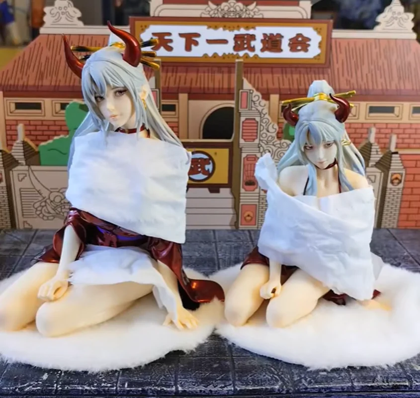 

One Piece Anime Figure Yamato Kimono Kneeling Pose Dual Versions Girl GK Model Statue Collectible