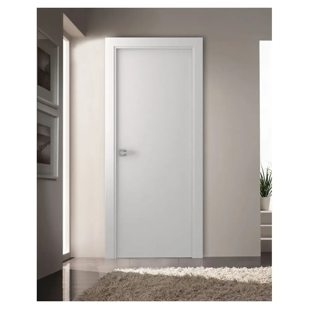 xx-Customization Interior Wooden Door Fiberglass Modern Design Natural Wood Durable Structure Well Sealed Apartments Hotels