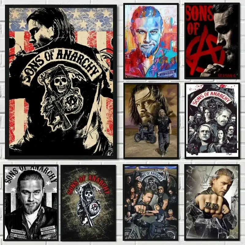 1PCS Sons of Anarchy Full Round/Square drill 5D DIY Diamond Painting Art Mosaic Home Decor Gifts frameless