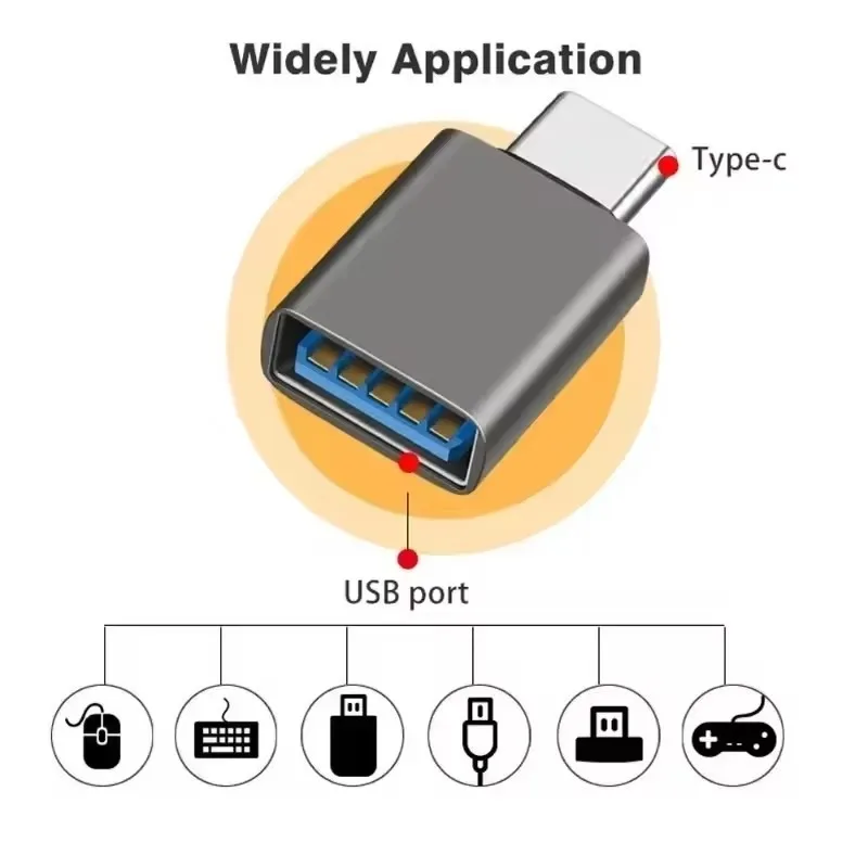 10Gbps USB 3.2 OTG Converter Type C Male To USB A Female Charging Data Adapter for Macbook Air Pro Air Samsung Huawei Xiaomi