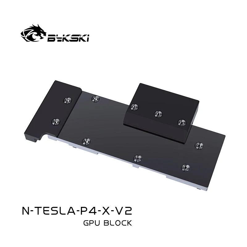 Imagem -03 - Bloco Bykski Gpu para Nvidia p4 e t4 Placa Gráfica Refrigerador de Água Almofada Térmica Backplate