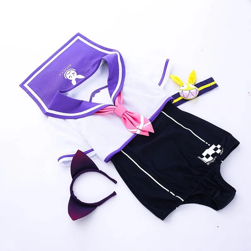 Pre-Sales Game Honkai Impact 3 Bronya Zaychik Cosplay Costume Set School Swimsuit Wig Girls Cos Role Play Sexy Costume Wig