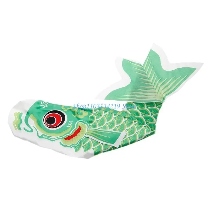 N5KC 150cm Nobori Carp Wind Socks Koinobori Colorful Fish Flag Hanging Wall Decor