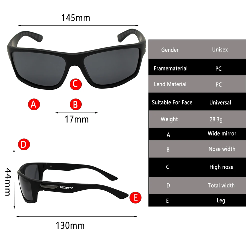 Polarized Cycling Sunglasses Men Women Youth UV400 Bicycle Goggles Bike Windproof Glasses  Outdoor Sport Fishing Ski Eyewear