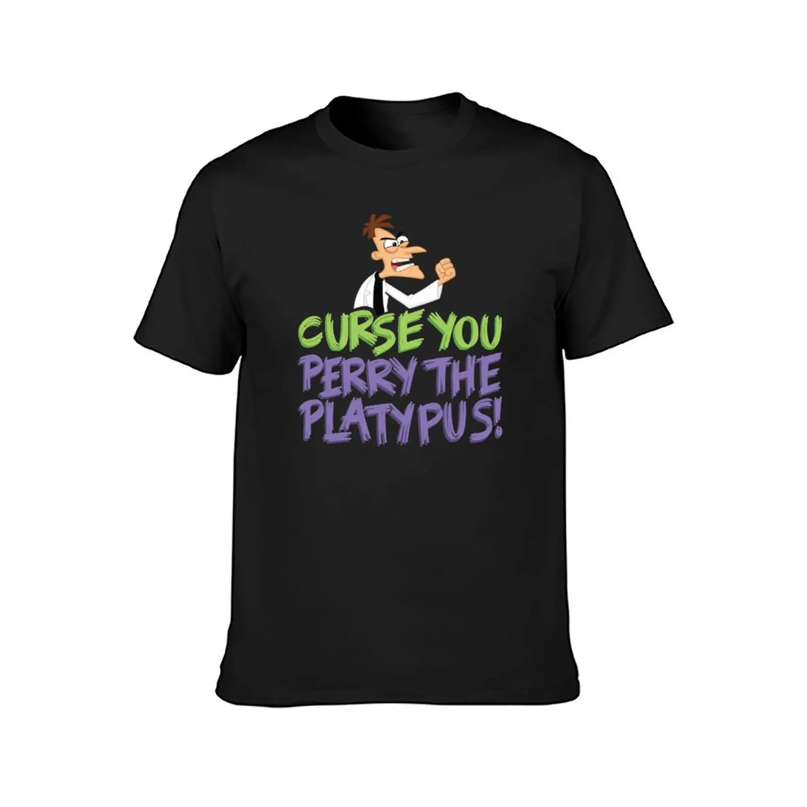 Curse You Perry the Platypus T-Shirt aesthetic clothes boys animal print plain for a boy mens graphic t-shirts big and tall