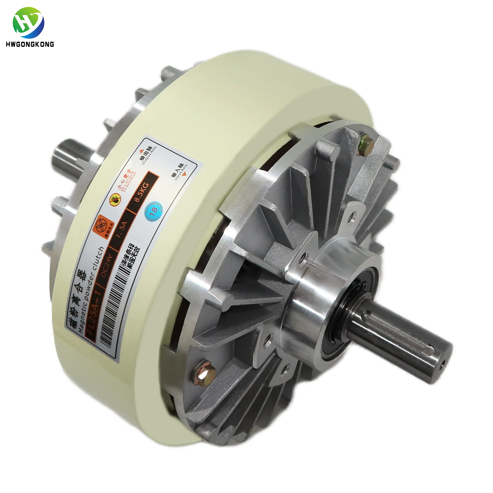 قابض مسحوق مغناطيسي ميكانيكي 24 فولت، 1.5 كجم، مطبعة بمحور مزدوج، قابض مسحوق مغناطيسي