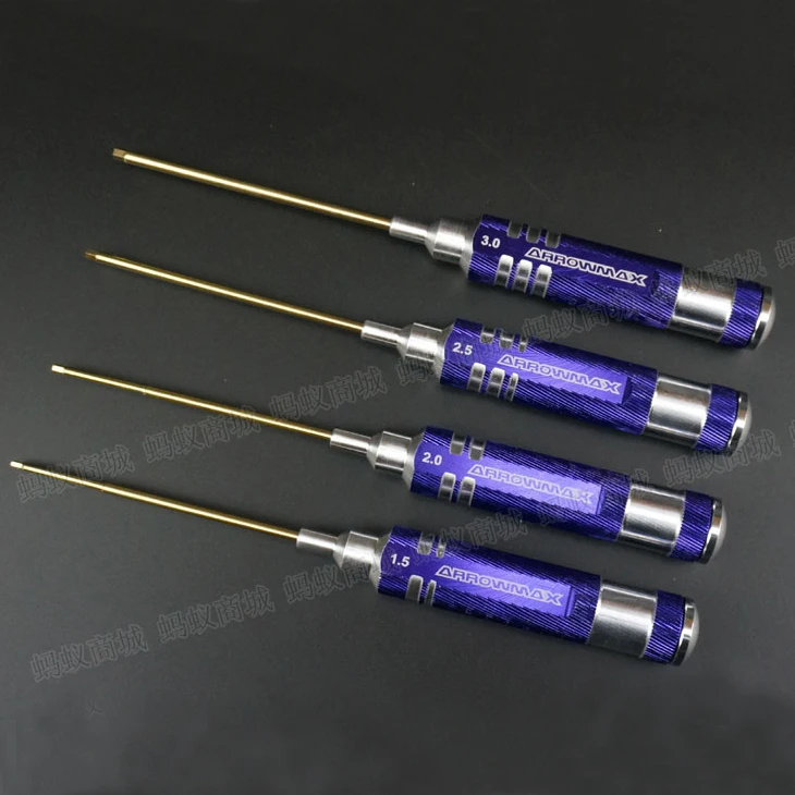 Muy durable ARROWMAX AM-110991 Allen Juego de Llaves de 1.5, 2.0, 2.5 y 3.0X120 MM-4-Teilig RC piezas-Modelo específico conjunto de herramientas