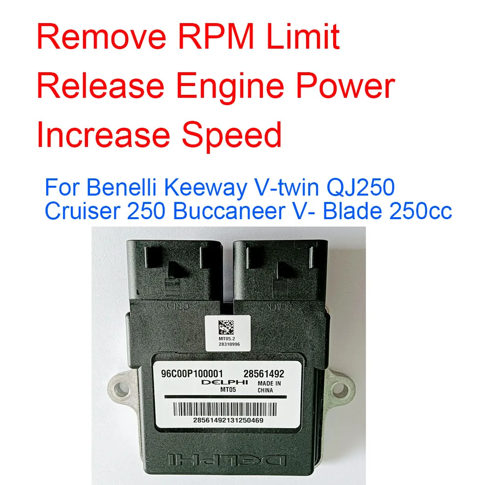 Modified Engine Control Module Unit ECU Remove Speed Limit for Benelli Keeway V-Twin QJ250 Cruiser 250 Buccaneer V-Blade 250