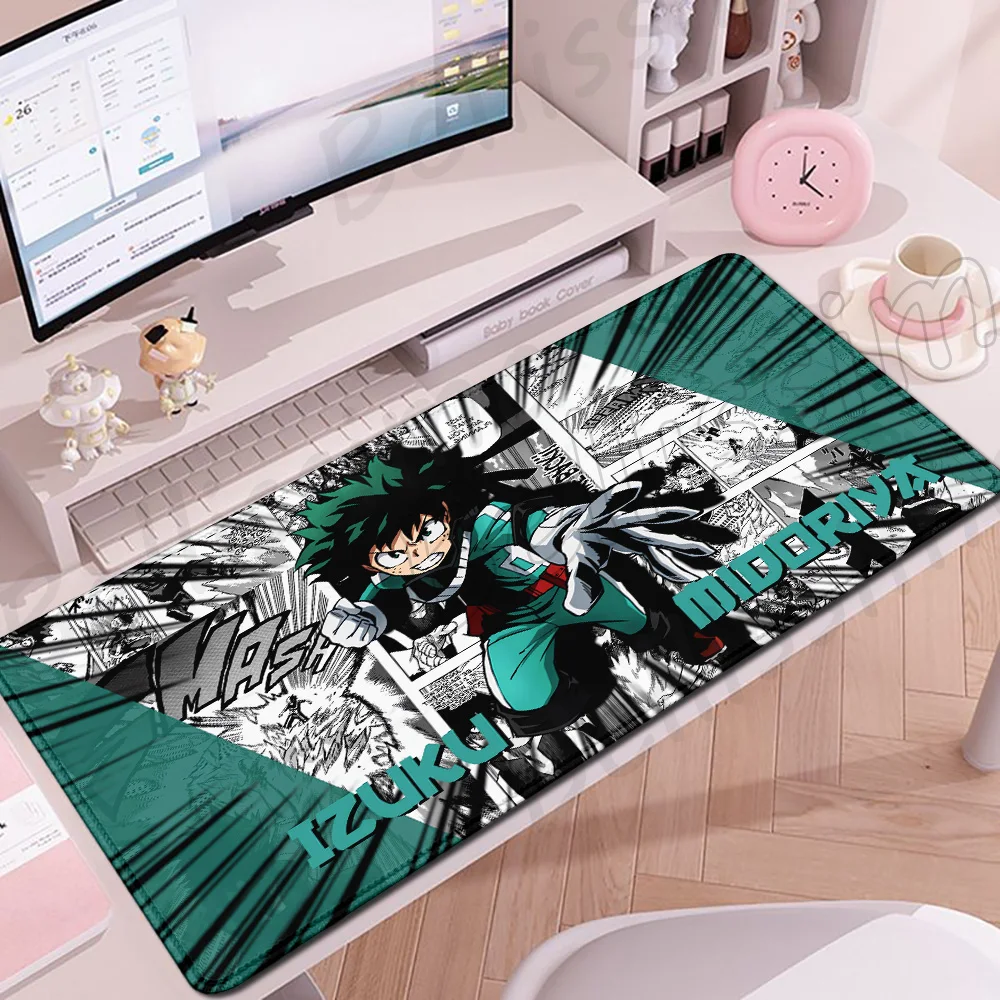 

XXL Pc Gamer Mouse Pad Keyboard Mousepad My hero a-academia Mouse Mats Rubber Gaming Computer Mausepad HD E-Sports Extended Rug