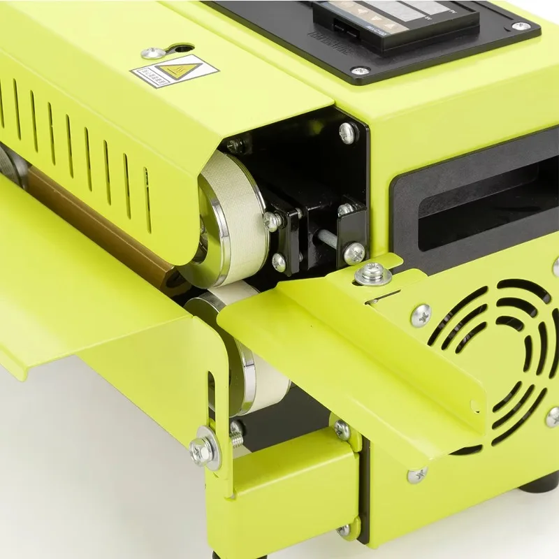 FR-400 تصميم جديد صغير الحجم لطاولة أفقية ماكينة ختم شريط الأكياس البلاستيكية بالحرارة المستمرة #4