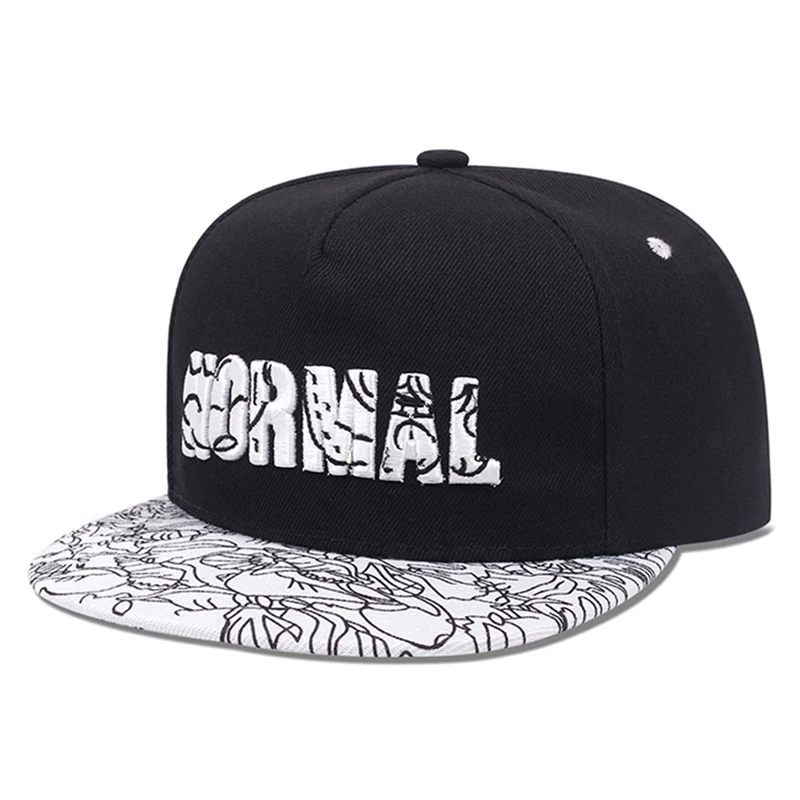 2026 New Baseball Hat NORMAL Embroidered Flat Edge Hat Daily Commuter Decoration Sunshade Hat Unisex Hip Hop Skateboarding Hat