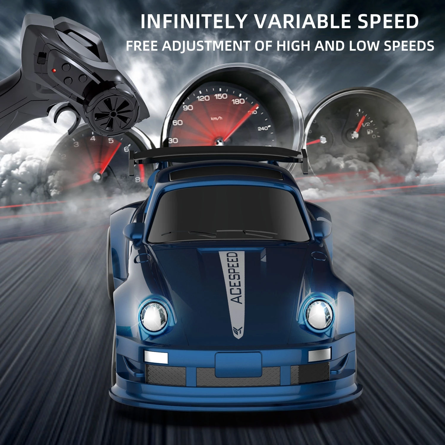 1:64 Mini Drift Auto 2.4g Sterke Vierwielaandrijving Power Micro Afstandsbediening Auto Cool Body Lights Simulatie speelgoed Model Jongen Geschenken