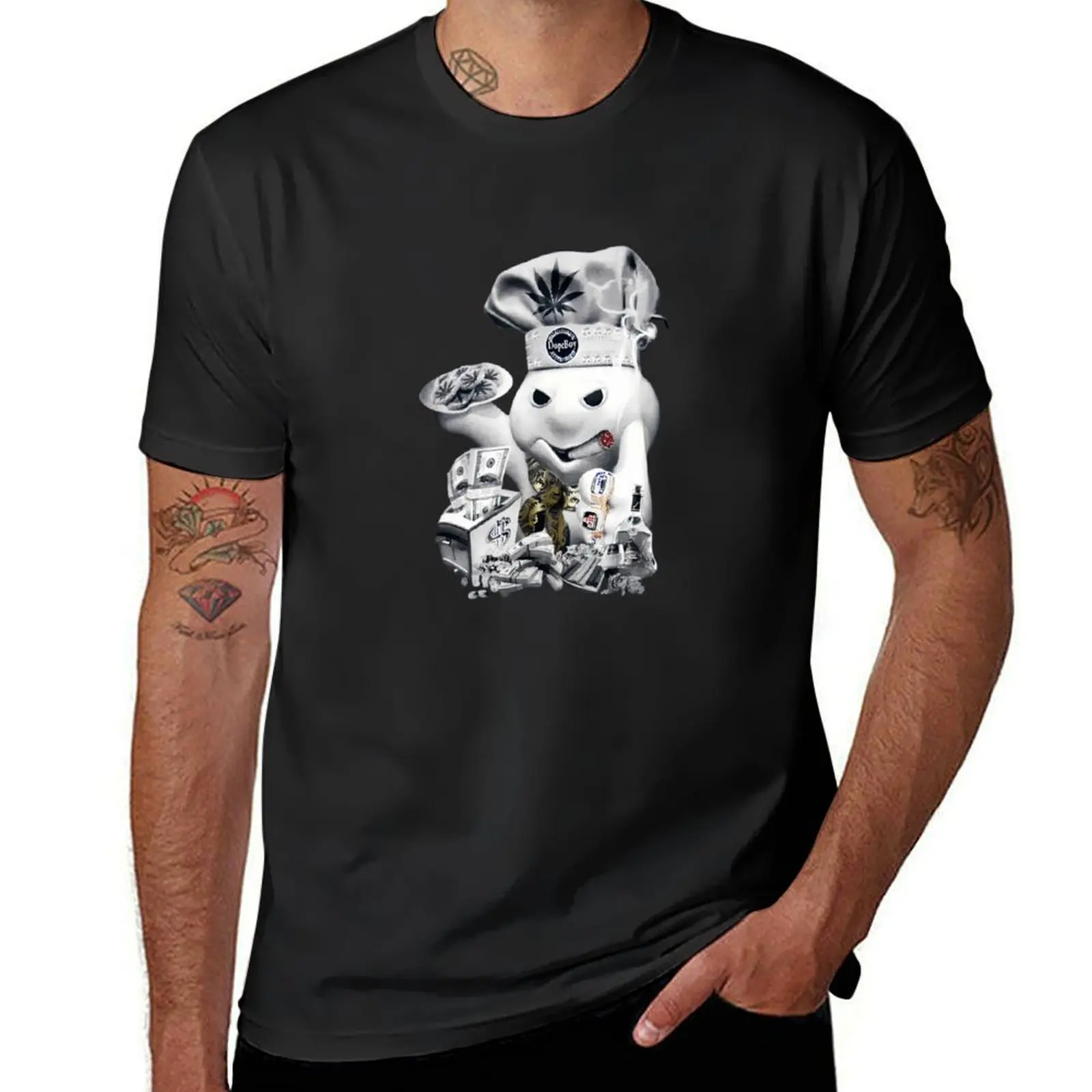 Gangster Pillsbury Dough T-Shirt oversizeds sports fans boys animal print mens champion t shirts