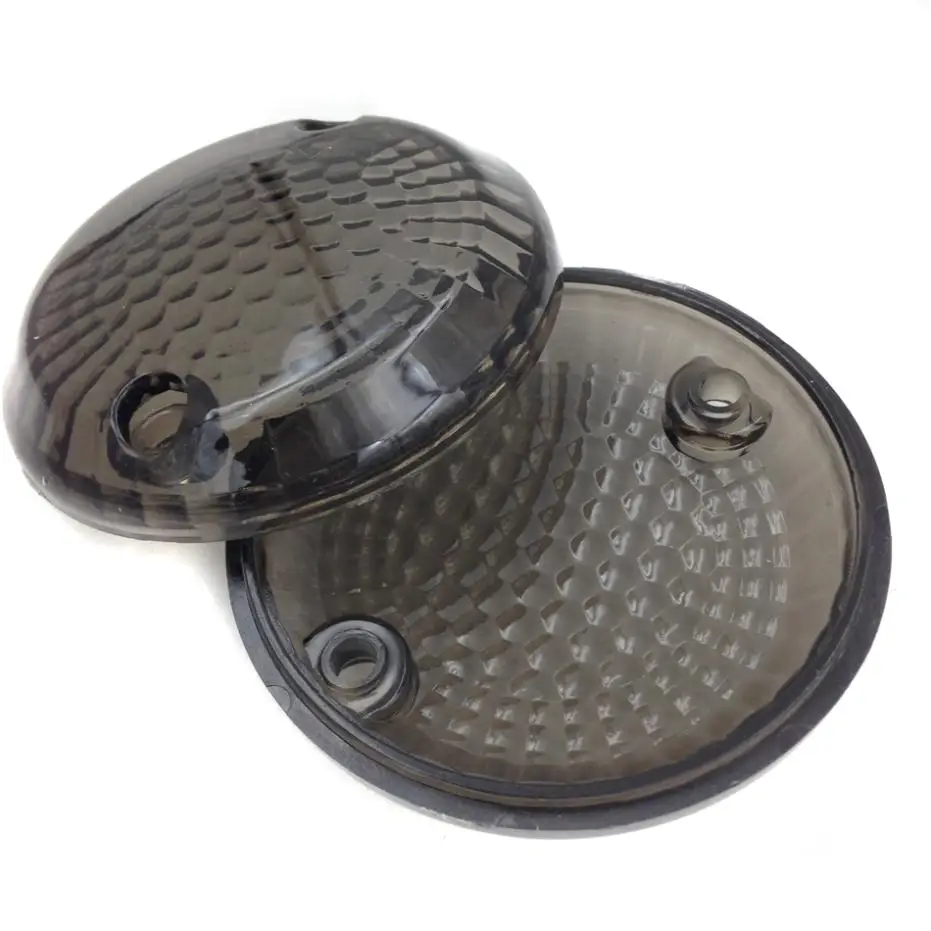 Capa de lente de sinal de seta para motocicleta, para suzuki cruisers boulevard intruder 700 750 800 1400 marauder savage vs750gl fumaça/transparente