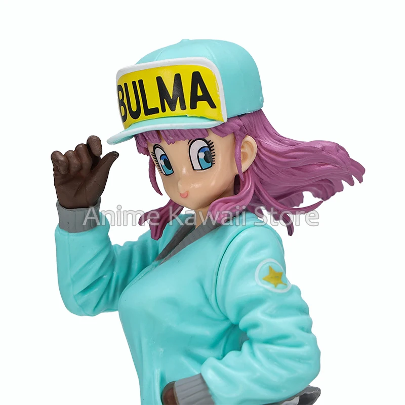 26cm Anime Figure DBZ Bulma Glitter & Glamours Girl Statue Action Figurine Ornaments Pvc Model Doll Gift Toys