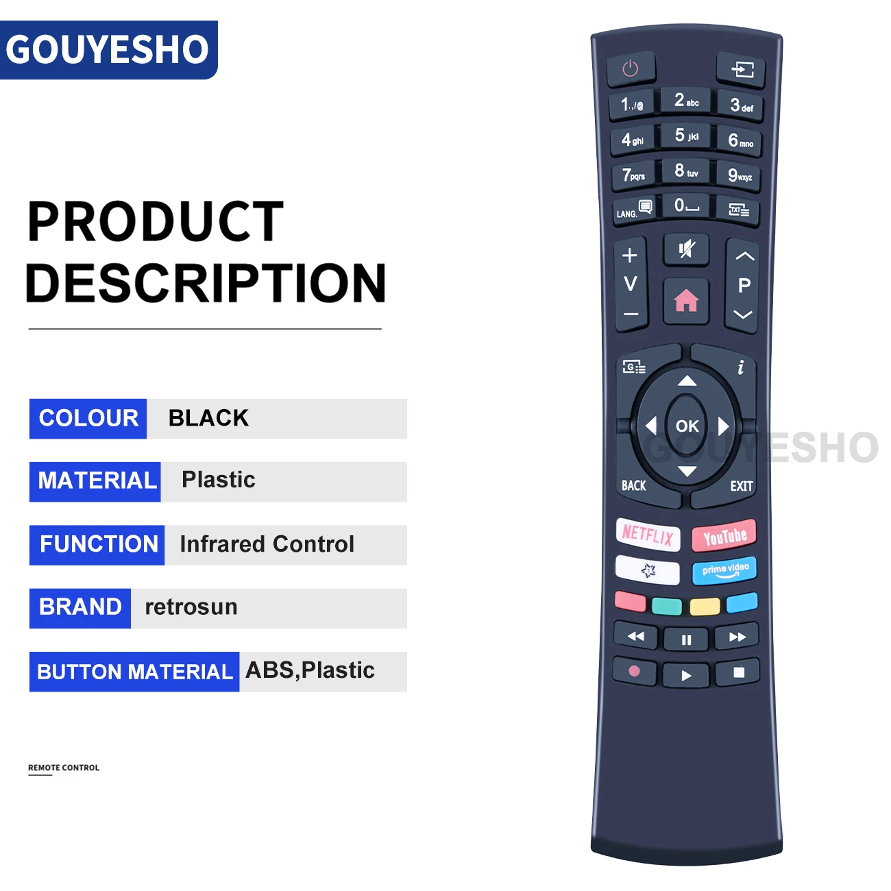 Remote Control RC4390P RC4390 23513941 For Hyundai OK. Hitachi BUSH Various AYA GOGEN NETFLIX TELEFUNKEN Smart LCD LED TV