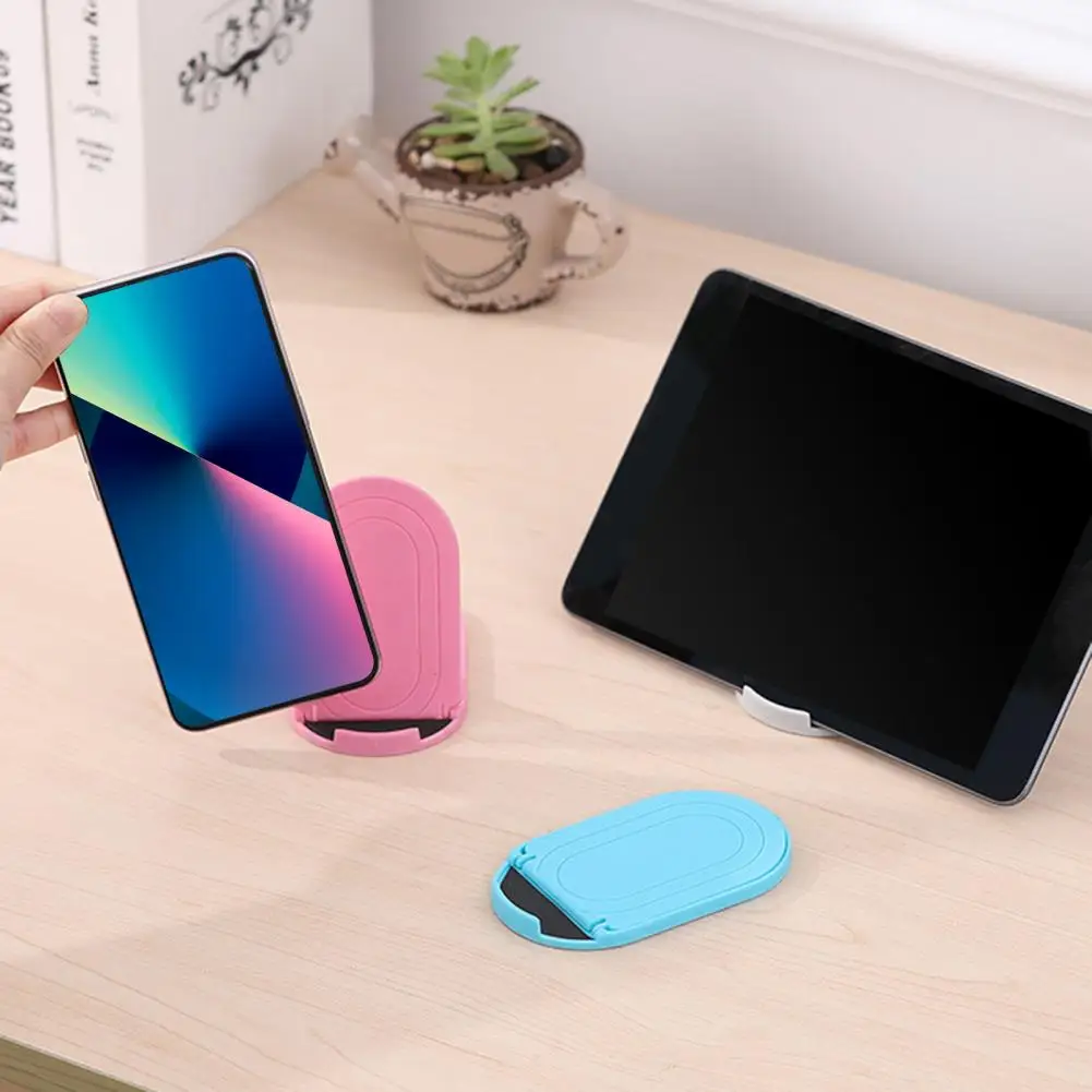 Compact 2Pcs Stable Folding Desk Holder Stands Portable Cellphone Stands Stable   for Home