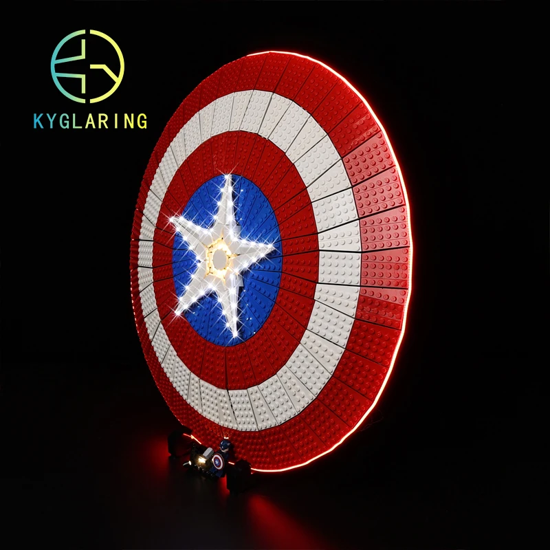 Kyglaring Led Light For 76262 Captained Americas Shield LED Kit Toys (NOT Include the Model)