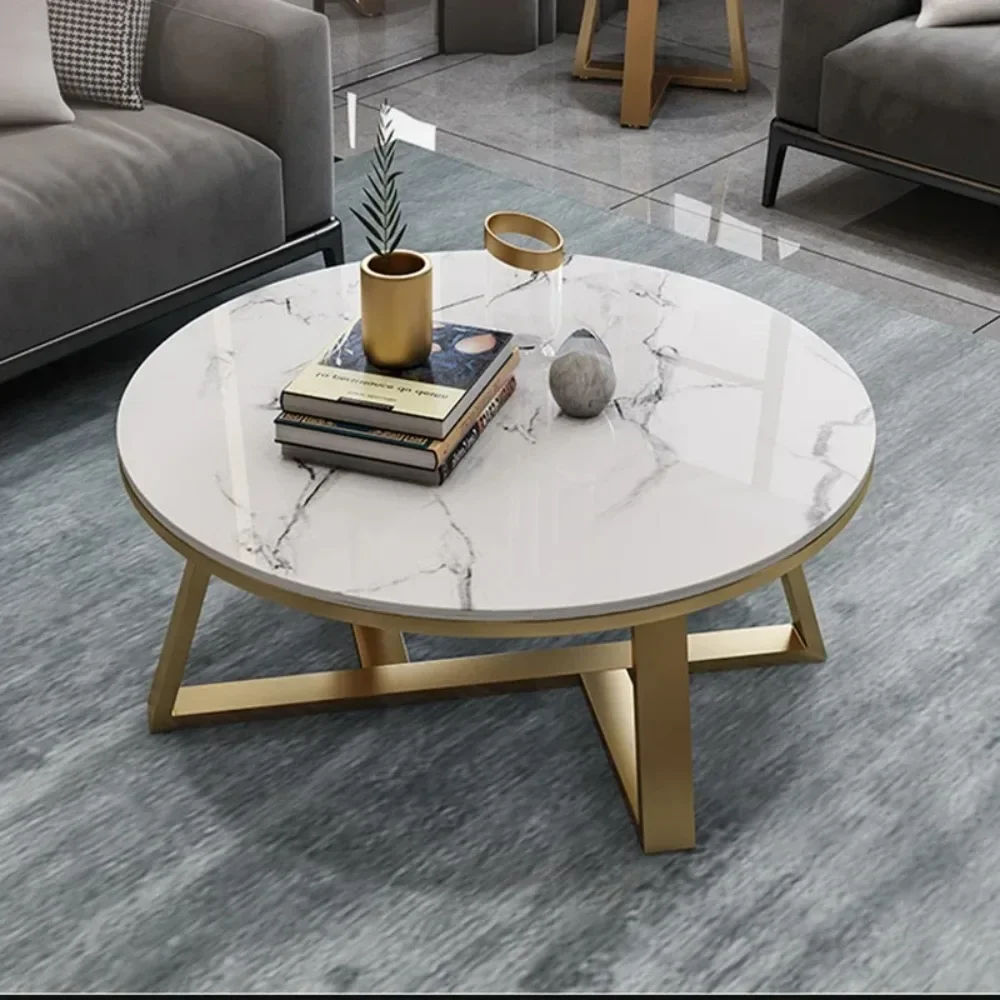 

Light Luxury Nordic Coffee Tables Round Small Apartment Bar Club Side Table Simple Aesthetic Unique Muebles Mesa Home Furniture