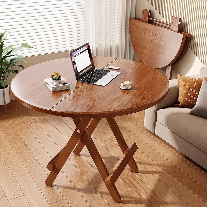 Nanzhu folding table, small apartment modern simple portable outdoor balcony dining table