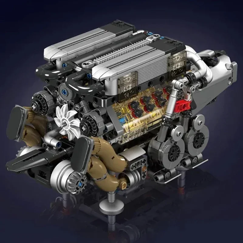 

952PCS BGT Supercar With W16 Engine Building Blocks Technical MOC 10131 Car Motor Model Splicing Assembly Brick Puzzle Toys Gift