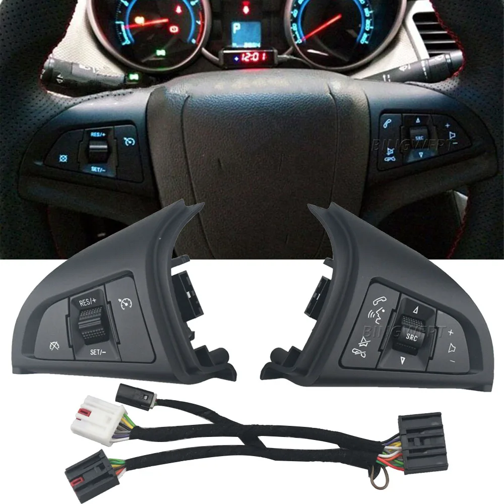 

High Quality Cruise Control Switches For Chevrolet Cruze 2009-2014 Multifunction Steering Wheel Volume Button Switch Bluetooth