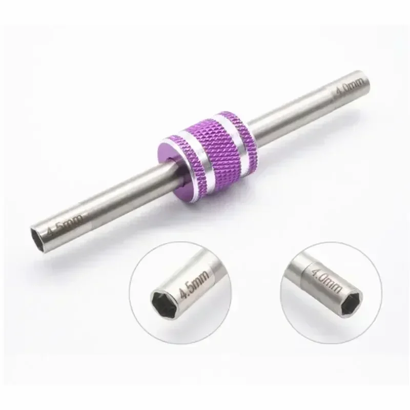 4wd 육각형 턴버클 4-4.5mm 타미야 프로 도구용 자체 제작 부품 너트 설치 및 제거용