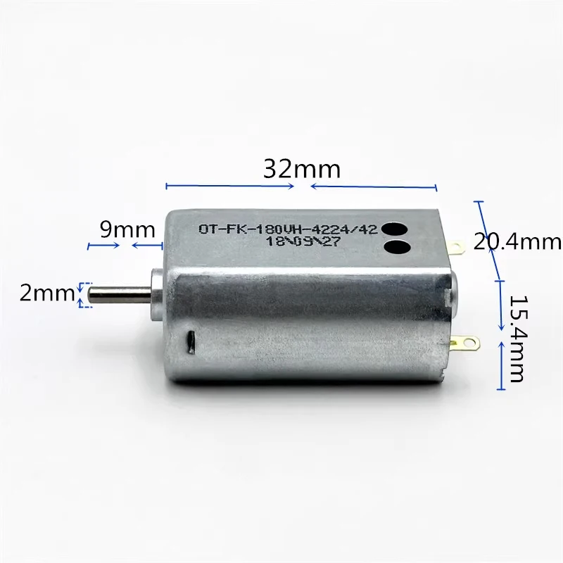 FK-180VH-4224 Mini 180 Motor DC 3V 3.7V 4.2V 20000RPM High Speed Carbon Brush Strong Magnetic Micro 20mm Motor DIY Toy Car Boat