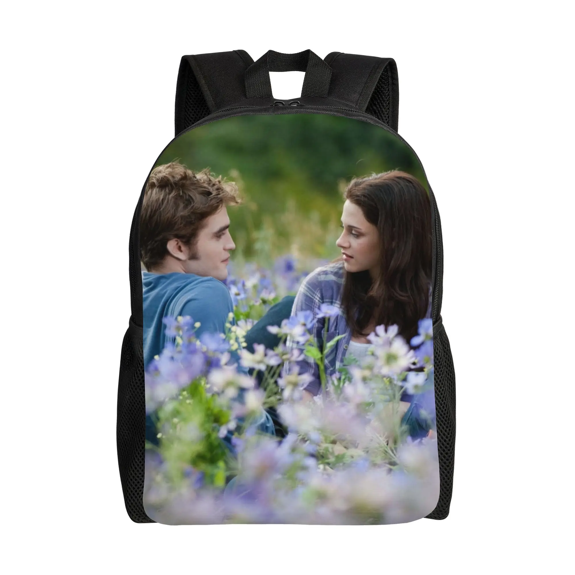 The Twilight Saga Movie Backpack for Men Women Cool Student Business Daypack Edward Bella Isabella College Canvas Bags
