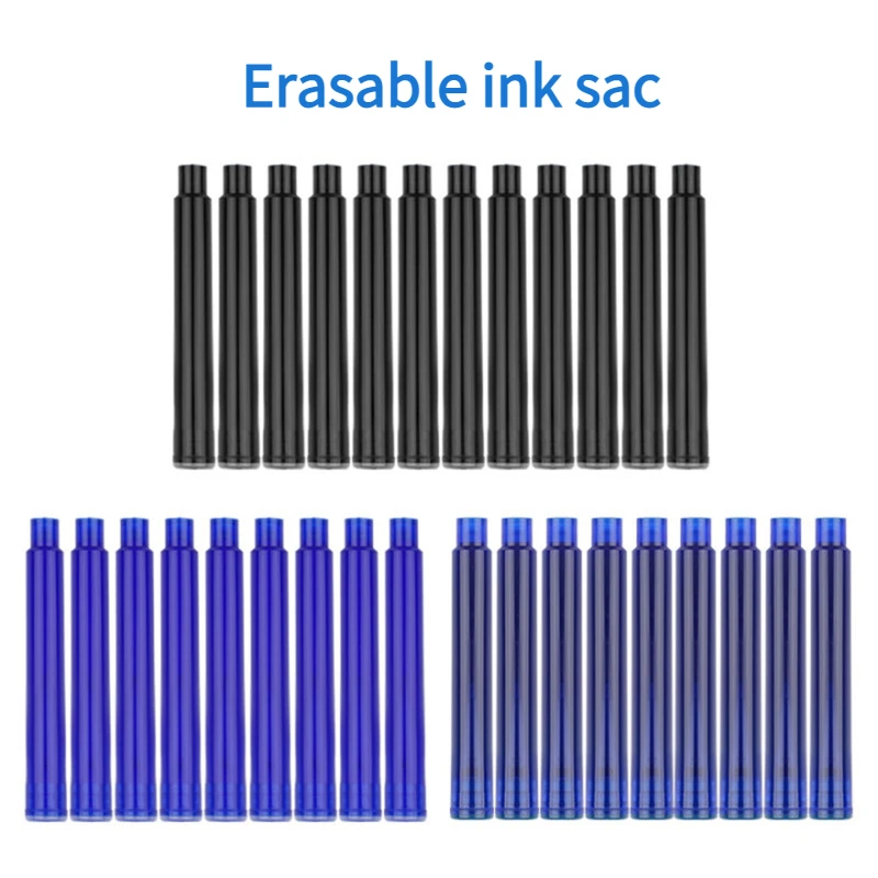 

3.4mm Caliber Erasable Steel Ink Bag Cartridges For Black/Blue/Inkl Blue School Supplies fountain pen ink office supplies