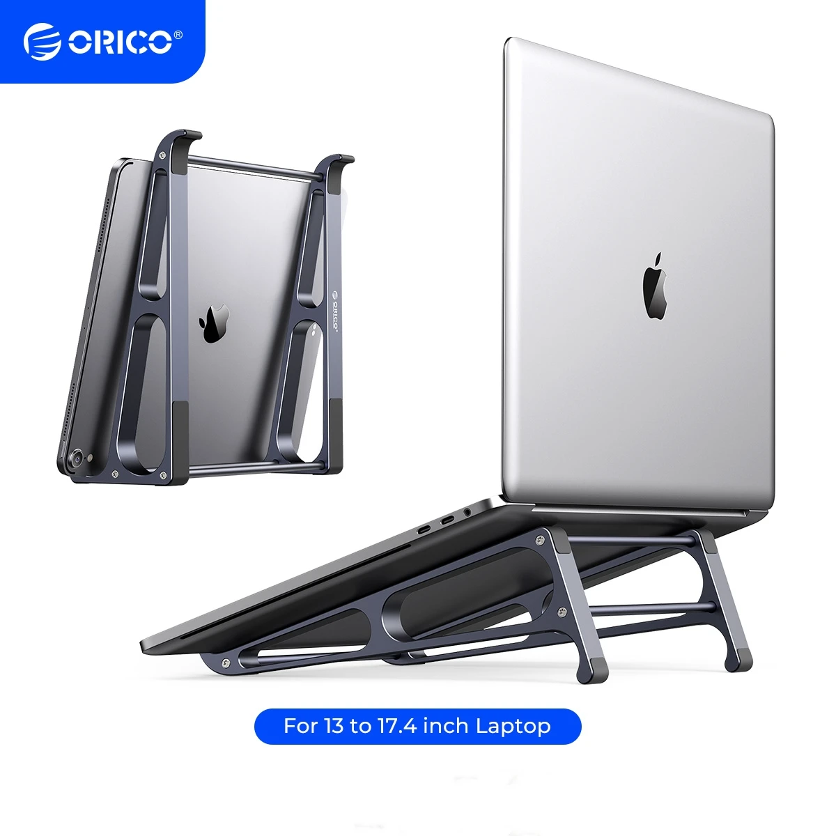 

ORICO Aluminium Laptop Stand Vertical Stand Notebook Desktop Holder Portable Tablet Stand Detachable for 13 to 17.4 inch MacBook