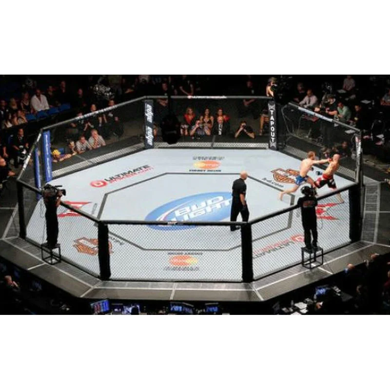 

China High Quality Steel Octagon/Hexagon 5m International Standard Boxing Ring MMA & Wrestling Cage For Sale