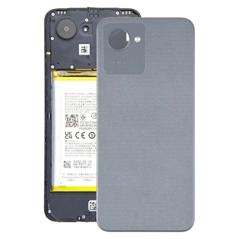 For Realme C30  Battery Back Cover Phone Frame Repair Replacement Part