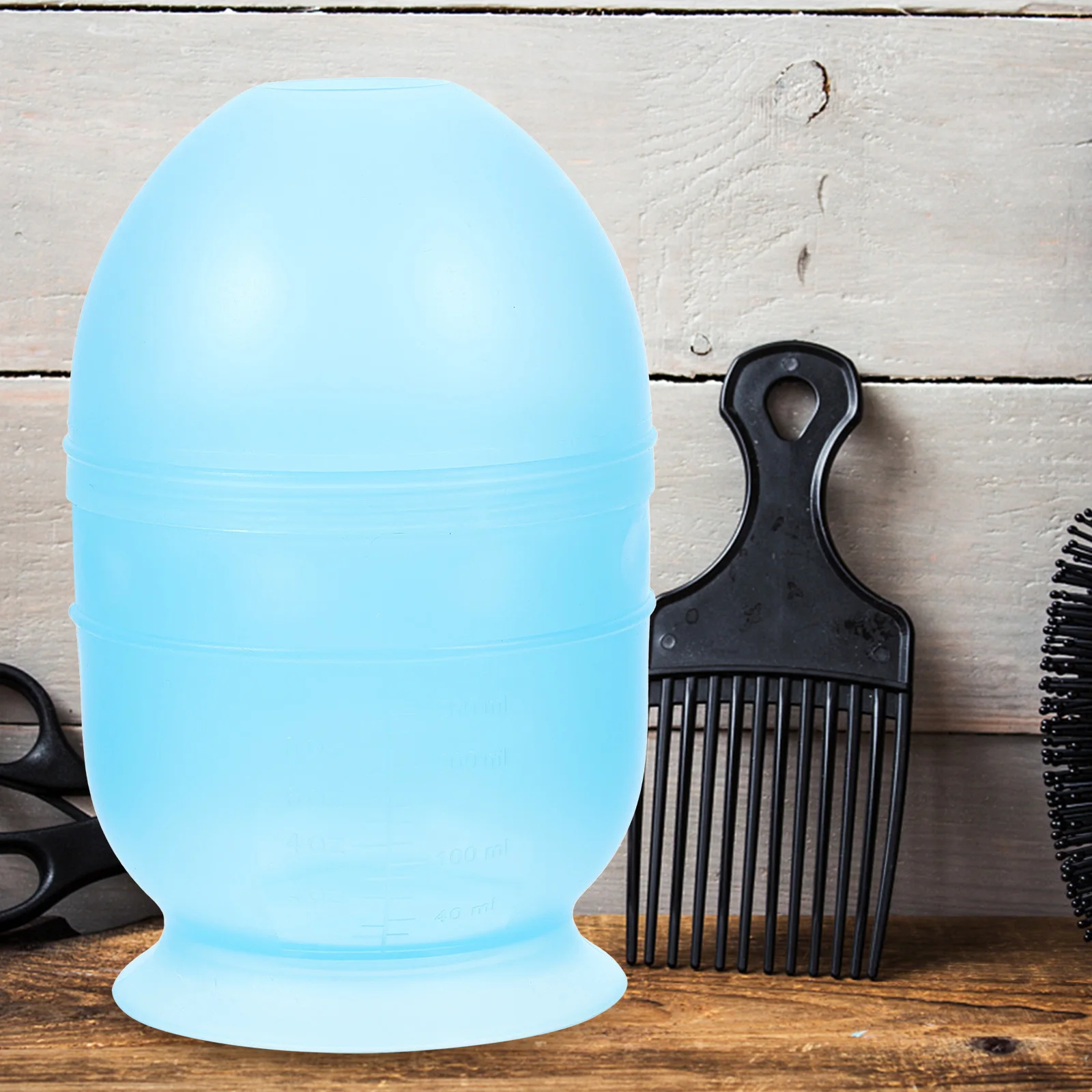 Mangkuk Pewarna Rambut Plastik Tahan Lama Warna Biru untuk Salon Profesional dan Penggunaan di Rumah Aksesori Pewarnaan Rambut DIY yang Mudah