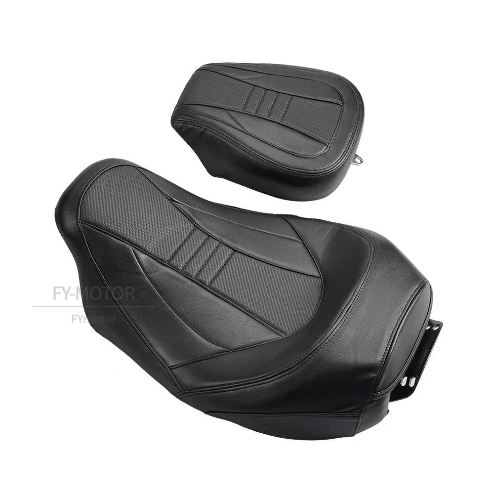 Motorcycle Low-Profile Two-Up Driver Passenger Seat Fit Harley Touring CVO Street Glide Road King Special Classic 2009-2023 2022