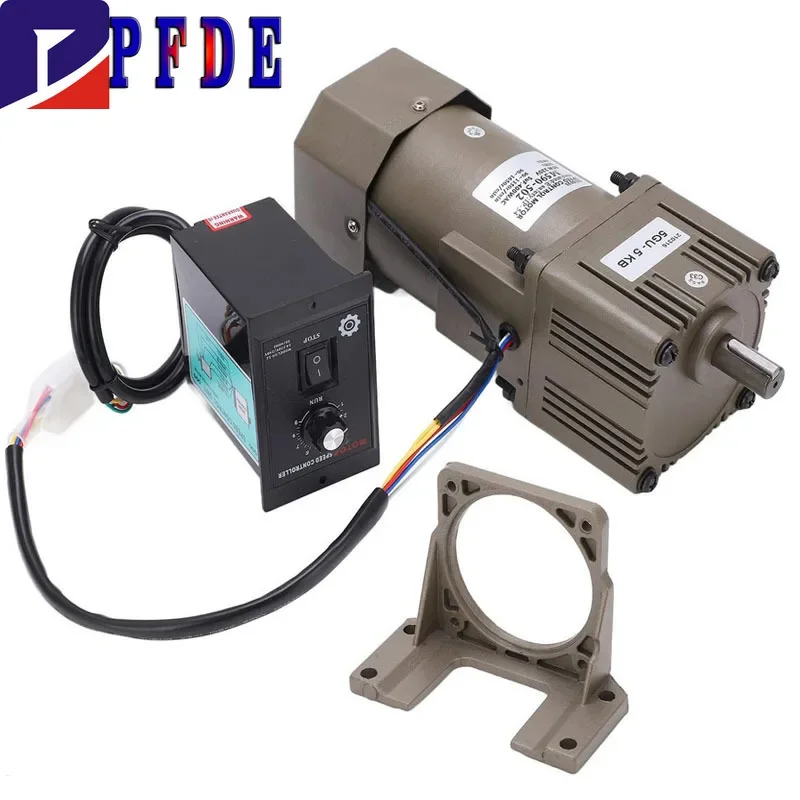 Engrenagem reversível Motor de velocidade variável, redutor de engrenagens, motor engrenado, 220V, 90W, 5RK90GU-CF, 450-2.7RPM, AC, 1:3-1:500, 5GU